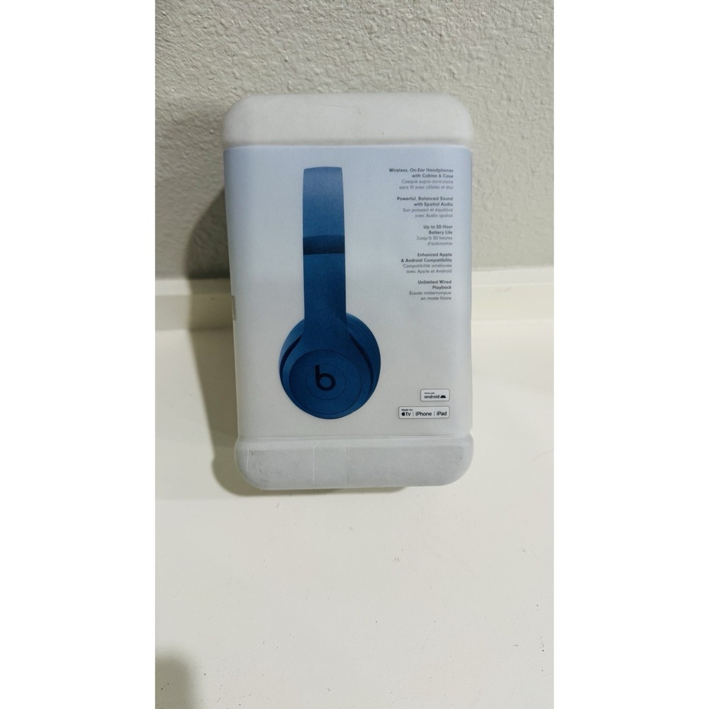 Beats Solo 4 Bluetooth Wireless On-Ear Headphones - Slate Blue - 50 Hrs Battery - Picture 4 of 5